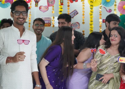 Employees celebrating Diwali together